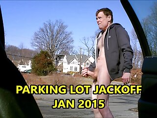 Risky Public Parking Lot Jackoff Jan 2015 free video