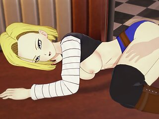 Dragon Ball Android 18 Sucks, Fucks And Gets Creampied free video