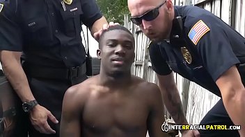 Car Thief Is Paying For His Sins With These Two White Male Cops With Huge Cocks free video