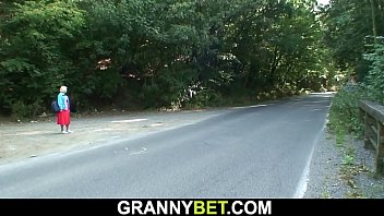 Picked Up Old Granny Gets Her Hairy Cunt Fucked free video