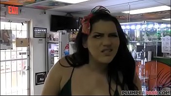 Big Booty Plumper Angelina Castro Fucks Shop Owner For Smoke free video