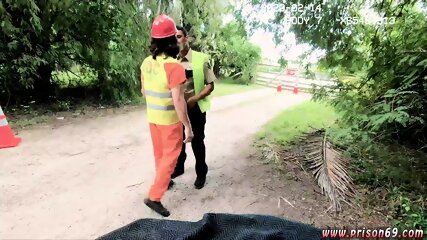 Male Cops In Tight Pants Gay Trash Pick-Up Ass Fuck Field Trip